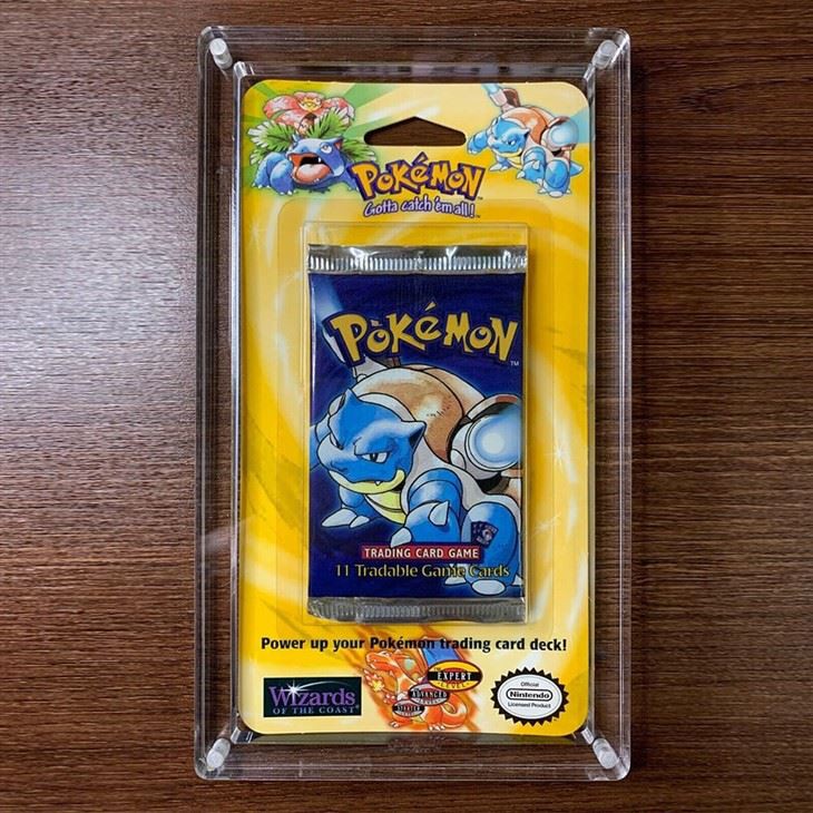 WOTC Pokemon Acrylic Blister Pack Display Case WOTC Pokemon Acrylic Blister Pack Display Case